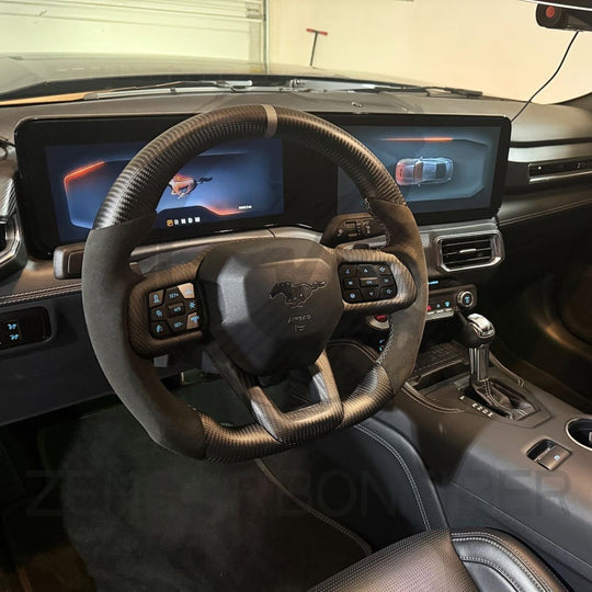 2024+ Ford Mustang S650 Carbon Fiber Steering Wheel - Steering Wheels