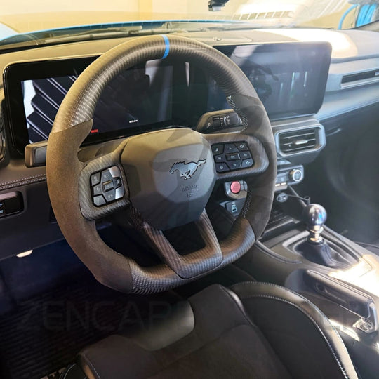 2024+ Ford Mustang S650 Carbon Fiber Steering Wheel Steering Wheels