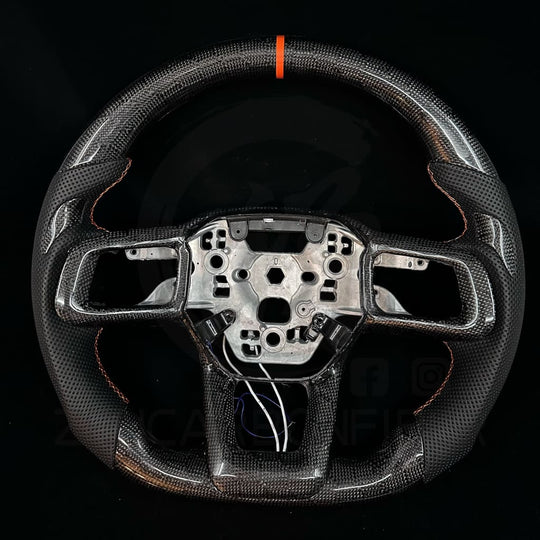 2024 + Ford Mustang S650 Carbon Fiber Steering Wheel Steering Wheel