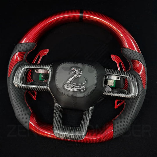 2024+ Ford Mustang S650 Carbon Fiber Steering Wheel - Steering Wheels