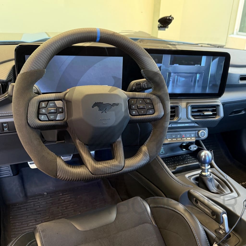 2024+ Ford Mustang S650 Carbon Fiber Steering Wheel Steering Wheels