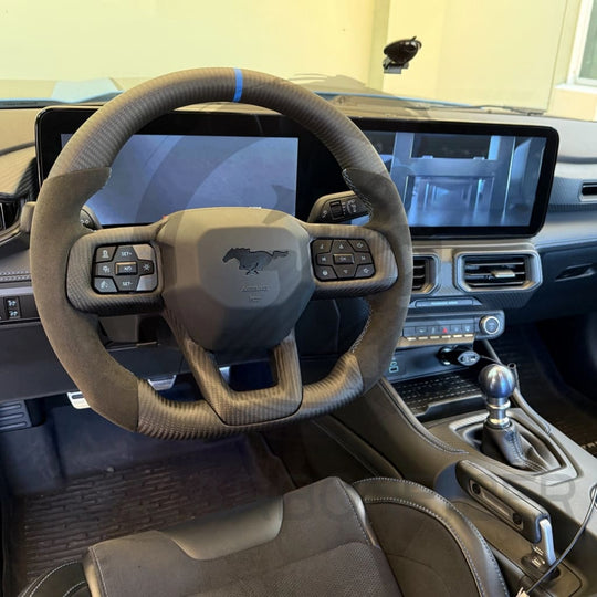 2024+ Ford Mustang S650 Carbon Fiber Steering Wheel Steering Wheels