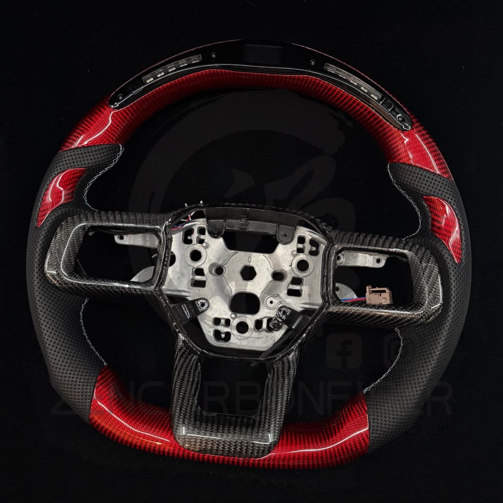 2024+ Ford Mustang S650 Carbon Fiber Steering Wheel Steering Wheels