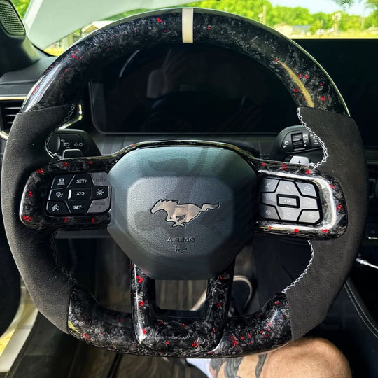 2024+ Ford Mustang S650 Carbon Fiber Steering Wheel - Steering Wheels