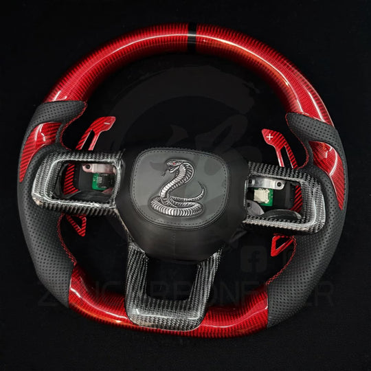 2024+ Ford Mustang S650 Carbon Fiber Steering Wheel - Steering Wheels
