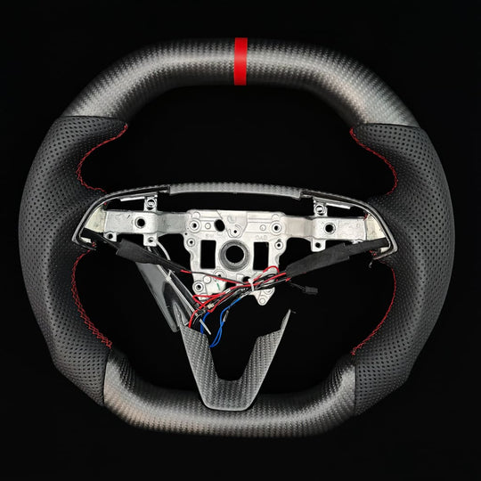 2024+ Tesla Model 3/Y Carbon Fiber Steering Wheel - Steering Wheels