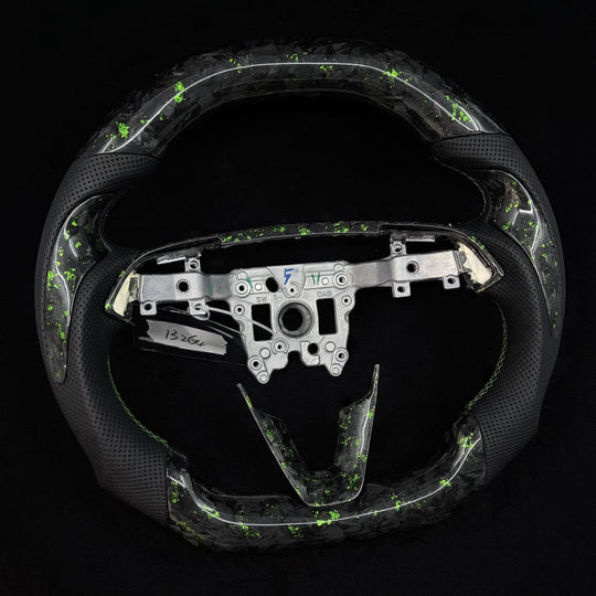 2024+ Tesla Model 3/Y Carbon Fiber Steering Wheel - Steering Wheels