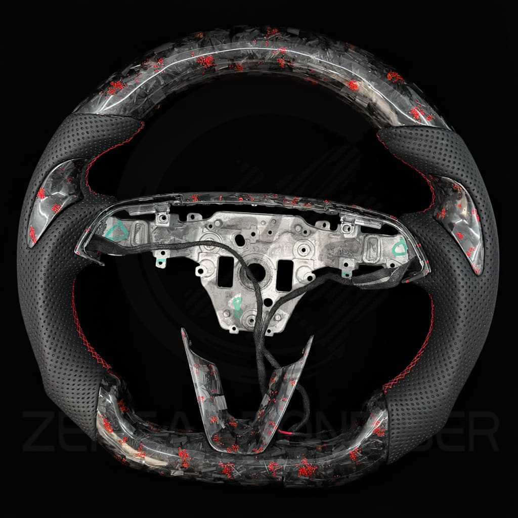 2024+ Tesla Model 3/Y Carbon Fiber Steering Wheel - Steering Wheels