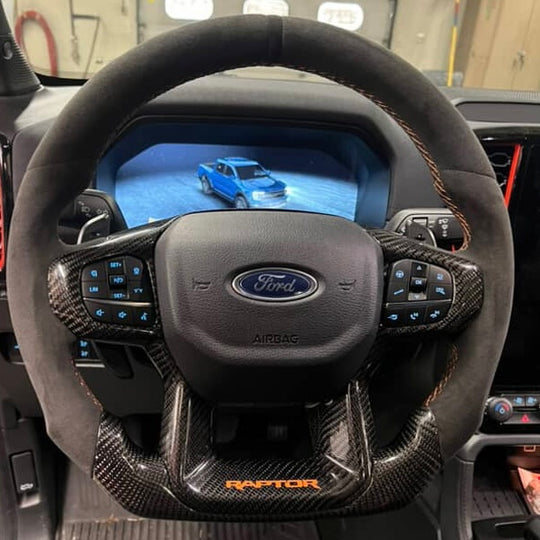2024+ Ford Ranger Raptor Carbon Fiber Steering Wheel