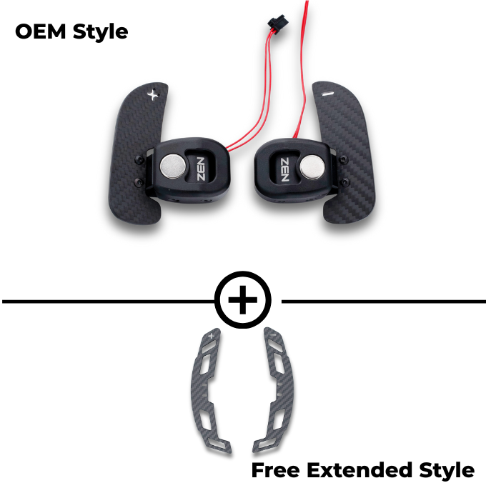 Zen Series™ Carbon Fiber Magnetic Paddle Shifters for Mercedes