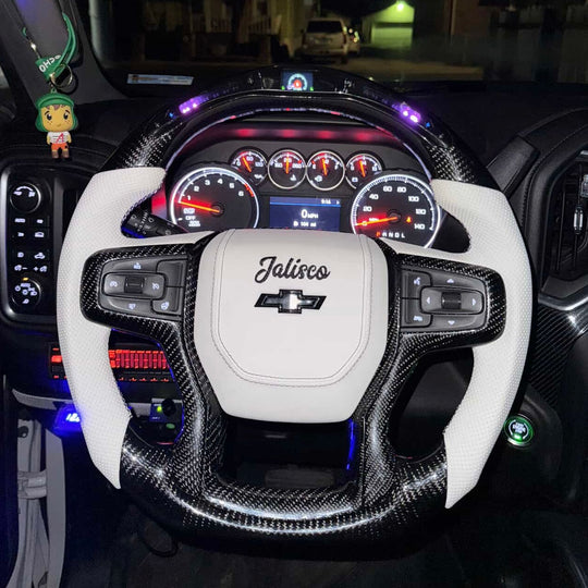 2019+ Chevrolet Silverado custom Carbon Fiber Steering Wheel