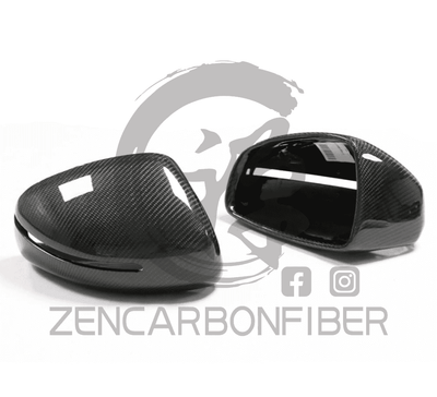 2006-2015 Audi R8 Carbon Fiber Mirror Caps Replacement