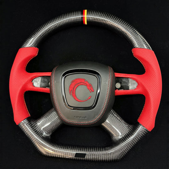2004-2011 Audi B7/B8/8P A3/S3/RS3, A4/S4/RS4, A5/S5/RS5 Carbon Fiber Steering Wheel
