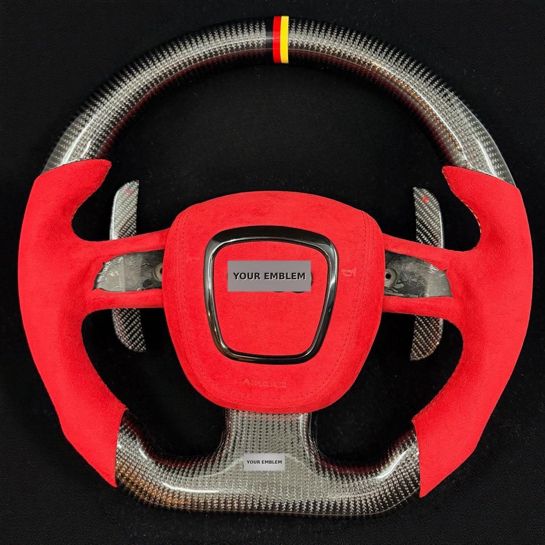 2004-2011 Audi B7/B8/8P A3/S3/RS3, A4/S4/RS4, A5/S5/RS5 Carbon Fiber Steering Wheel