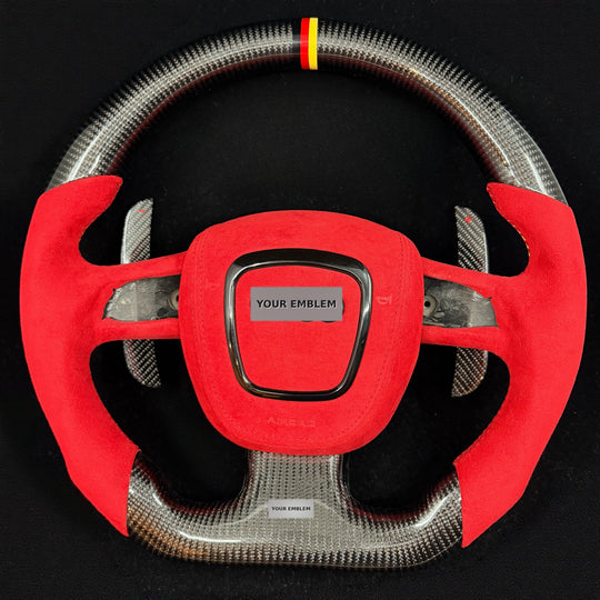 2004-2011 Audi B7/B8/8P A3/S3/RS3, A4/S4/RS4, A5/S5/RS5 Carbon Fiber Steering Wheel