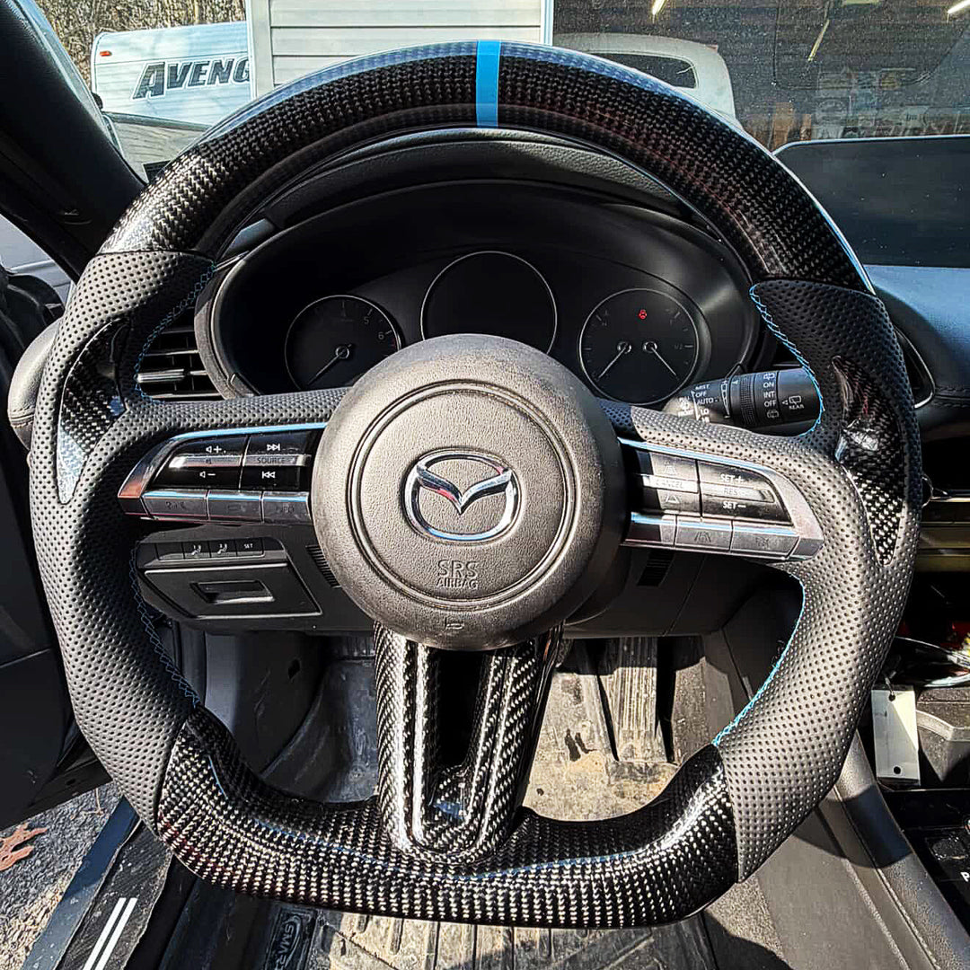 2019+ Mazda3 Carbon Fiber Steering Wheel