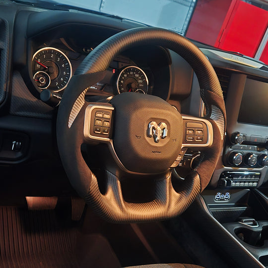 2019-2024 Dodge RAM Carbon Fiber Steering Wheel