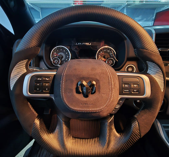 2019-2025 Dodge RAM Carbon Fiber Steering Wheel