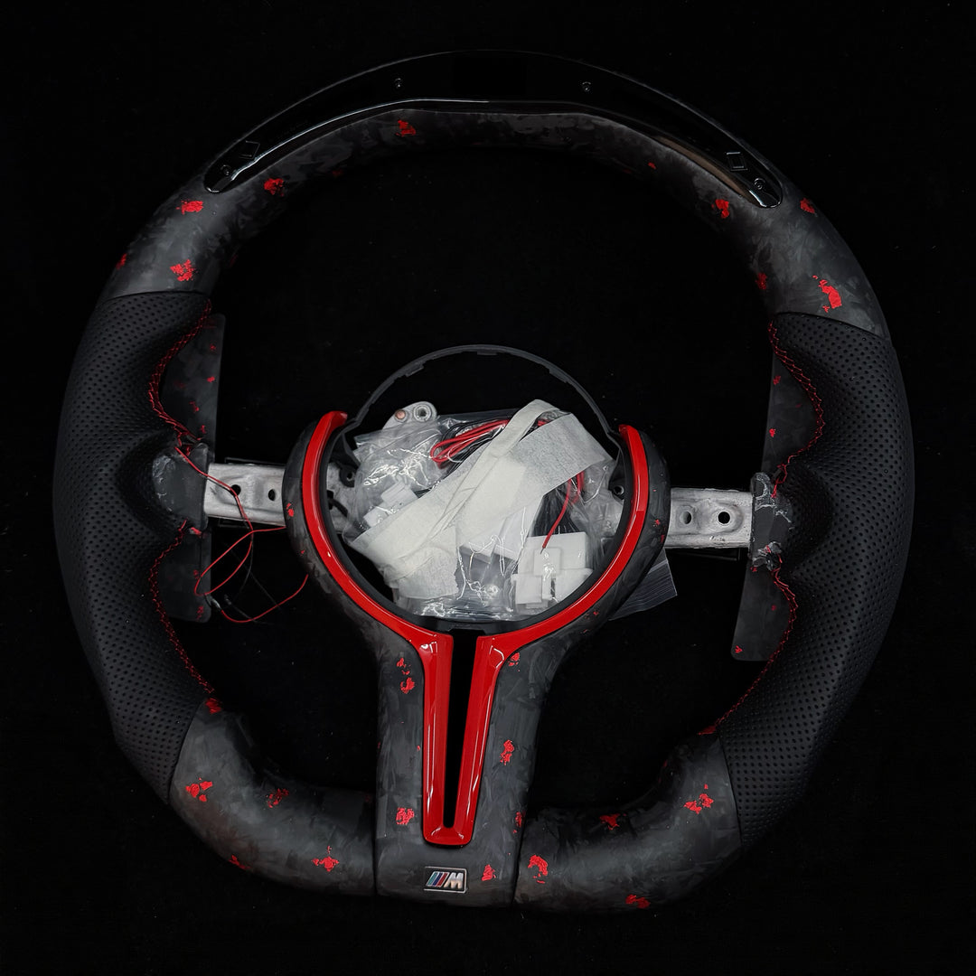 BMW F30/F80/F82/F83/F87/F90/F10 M-sport/M2/3/4/5/6 volante de fibra de carbono