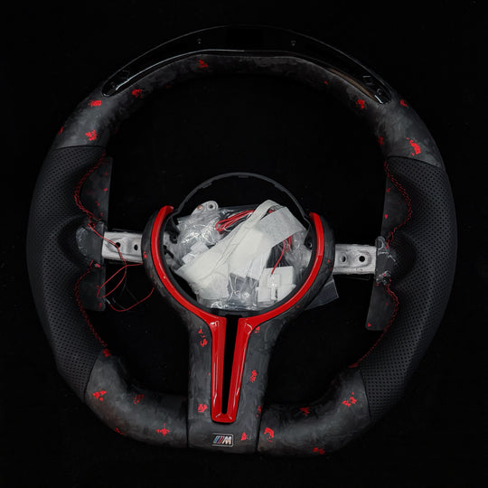 BMW F30/F80/F82/F83/F87/F90/F10 M-sport/M2/3/4/5/6 volante de fibra de carbono