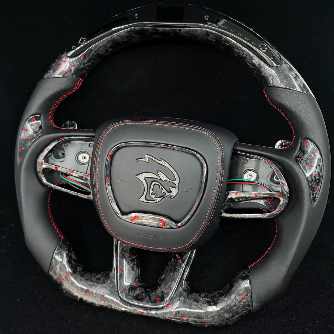 2015-2023 Dodge Charger/Challenger/Durango/WK2 Jeep SRT/Trackhawk Carbon Fiber Steering Wheel