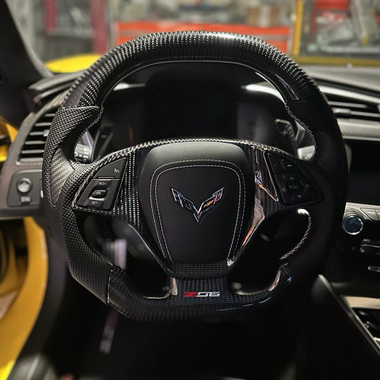 Volante de fibra de carbono Chevrolet C7 Corvette 2014-2019
