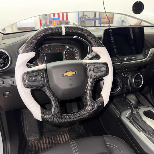 2019+ Chevrolet Silverado/GMC Sierra Carbon Fiber Steering Wheel