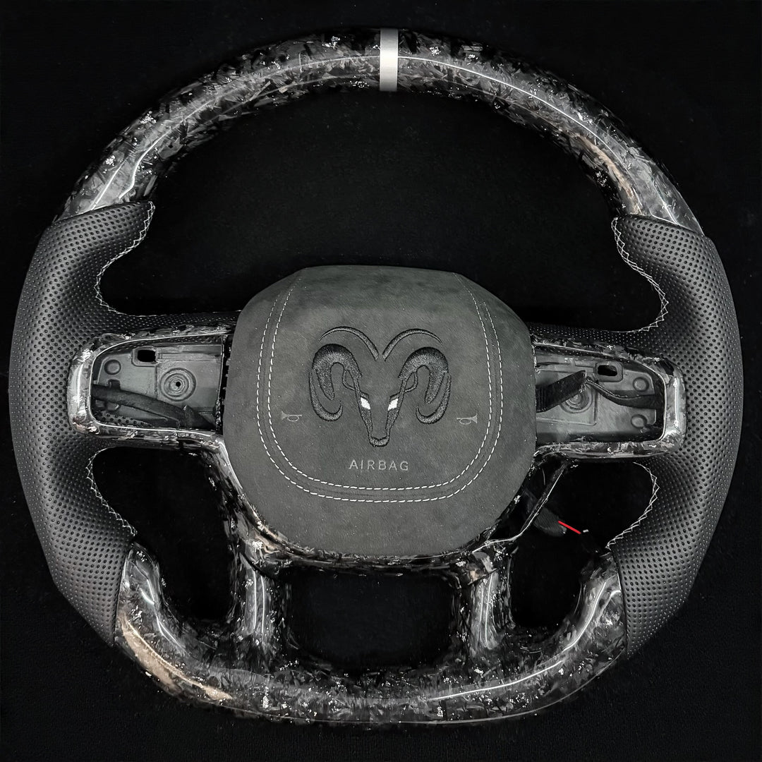 2019-2025 Dodge RAM Carbon Fiber Steering Wheel