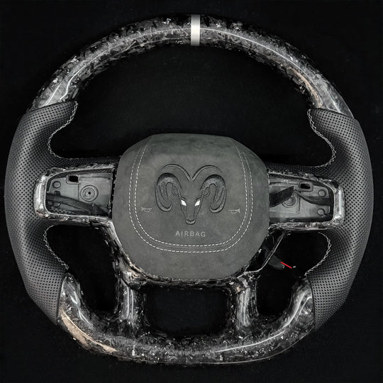 2019-2025 Dodge RAM Carbon Fiber Steering Wheel