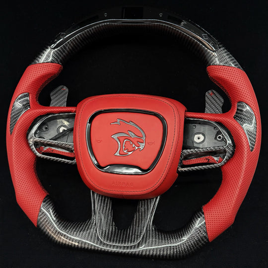 2015-2023 Dodge Charger/Challenger/Durango/WK2 Jeep SRT/Trackhawk Carbon Fiber Steering Wheel