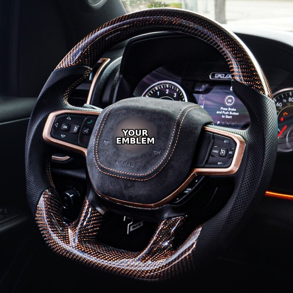 2019-2024 Dodge RAM Carbon Fiber Steering Wheel