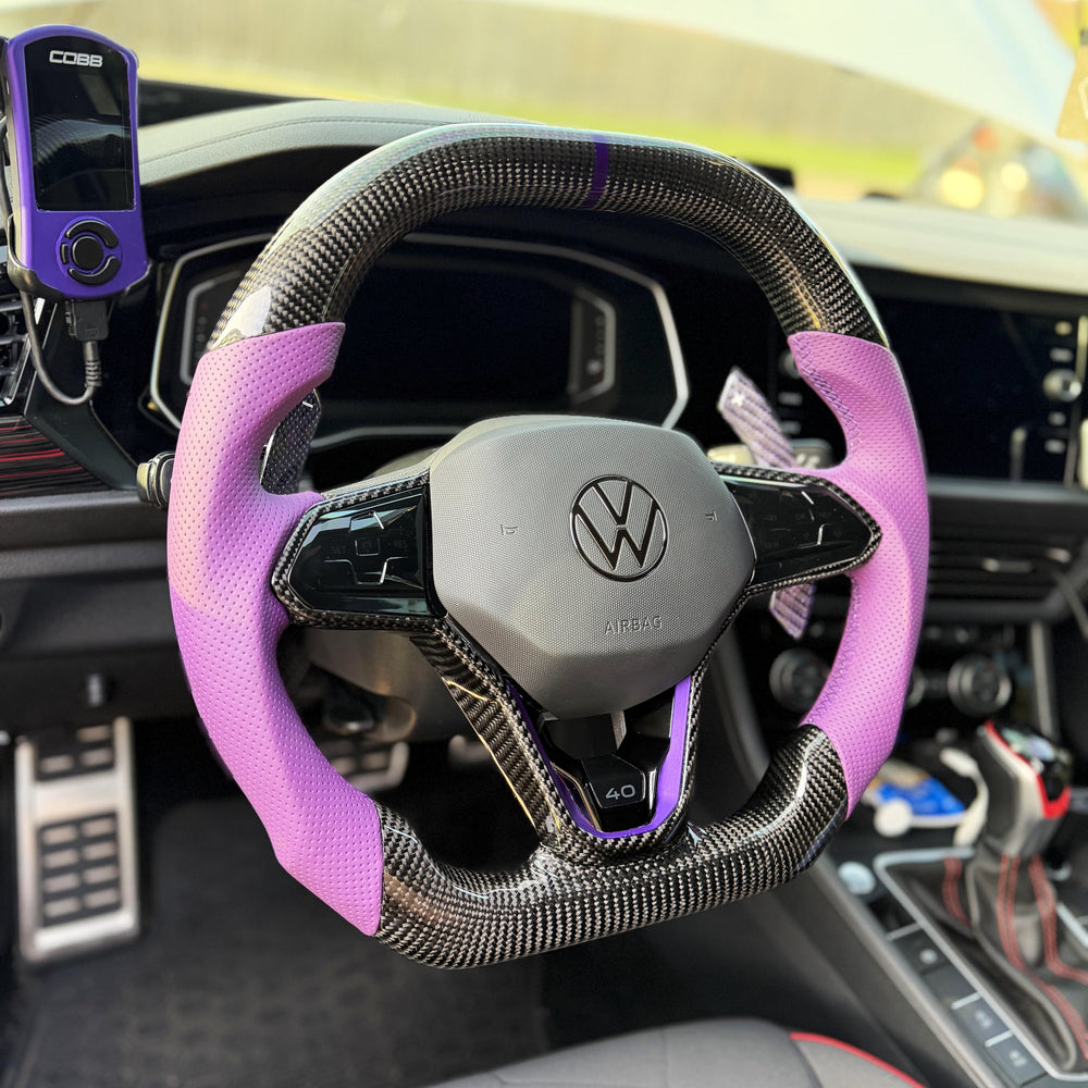 2022+ Volkswagen/VW Golf MK8 GTI/R/Jetta GLI Carbon Fiber Steering Wheel