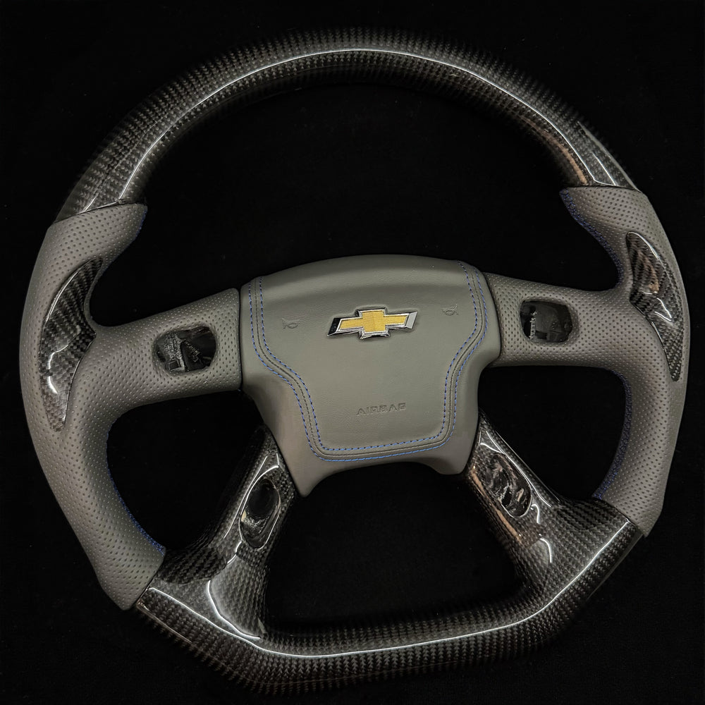2003-2006 Chevrolet Silverado/TRAILBLAZER/Tahoe, GMC YUKON/SIERRA Cadillac Escalade Carbon Fiber Steering Wheel