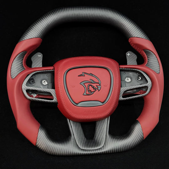 2015-2023 Dodge Charger/Challenger/Durango/WK2 Jeep SRT/Trackhawk Carbon Fiber Steering Wheel