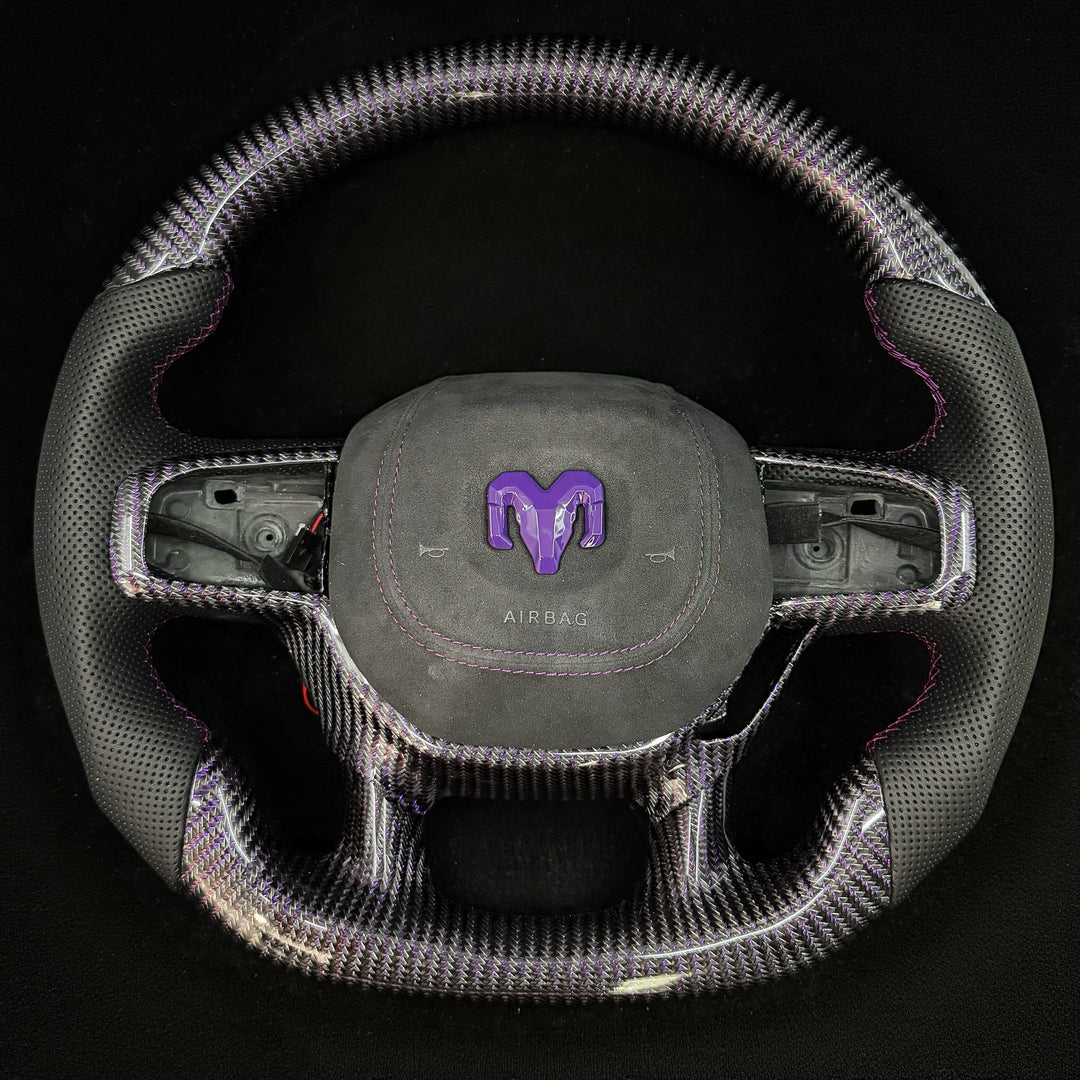 2019-2025 Dodge RAM Carbon Fiber Steering Wheel