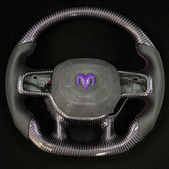 2019-2025 Dodge RAM Carbon Fiber Steering Wheel