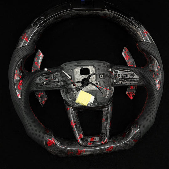 2019+ Audi Q7/Q8/SQ7/SQ8/RSQ8 Carbon Fiber Steering Wheel