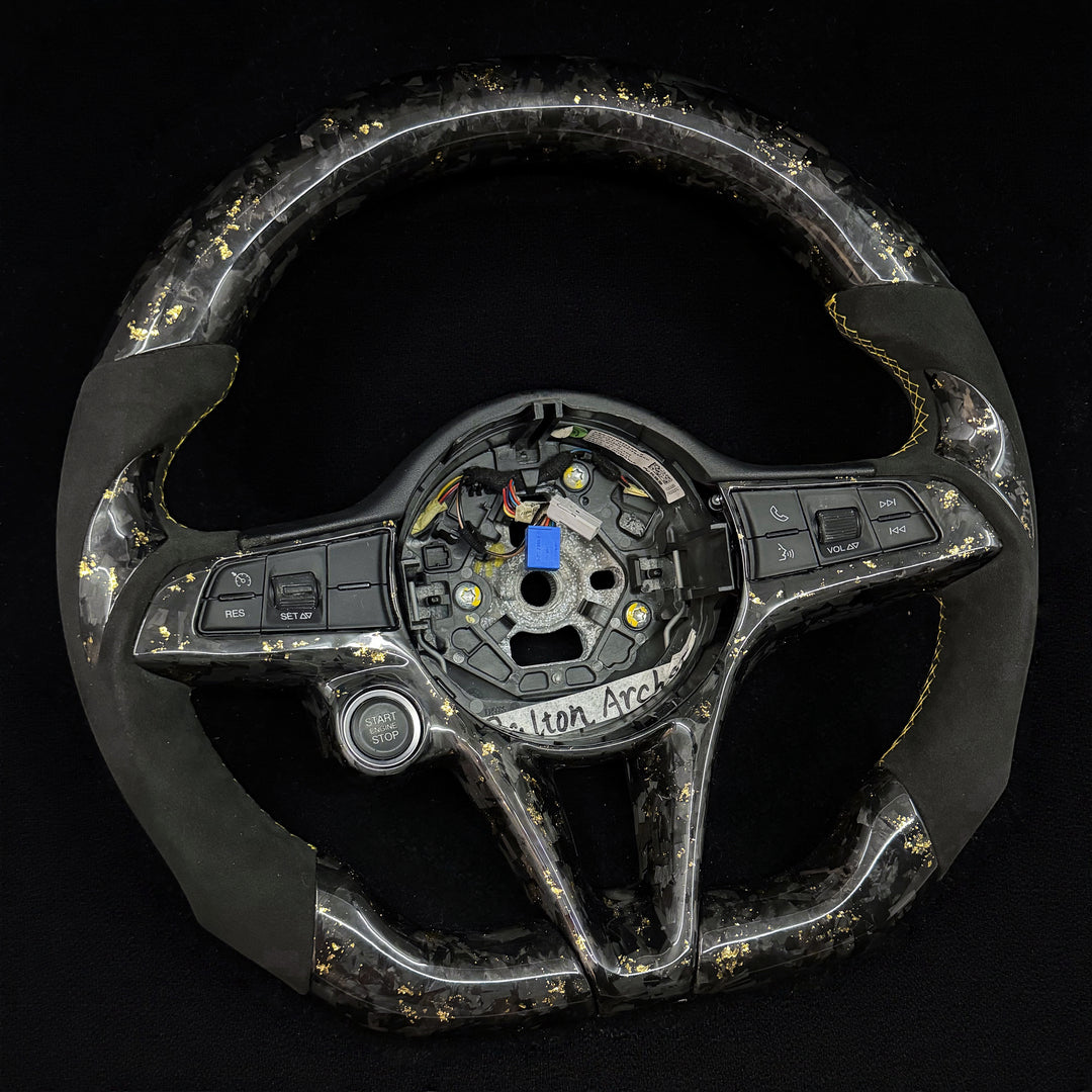 2016-2019 Alfa Romeo Giulia/Stelvio Carbon Fiber Steering Wheel