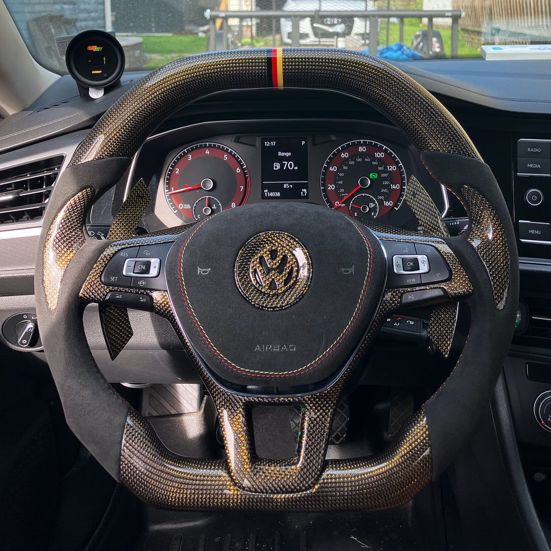 2015-2021 Volkswagen/VW MK7 Golf/Jetta/Passat Carbon Fiber Steering Wheel