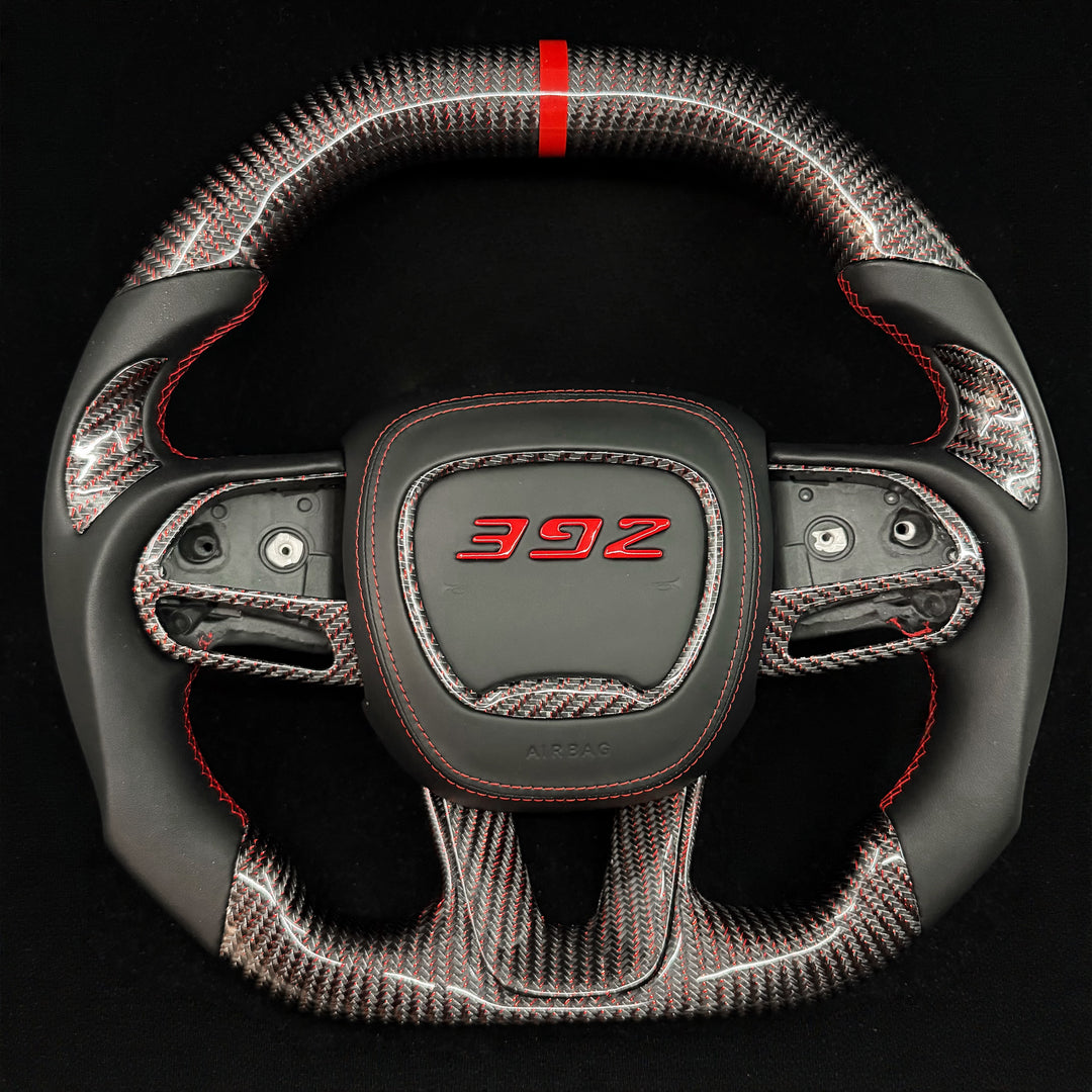 2015-2023 Dodge Charger/Challenger/Durango/WK2 Jeep SRT/Trackhawk Carbon Fiber Steering Wheel
