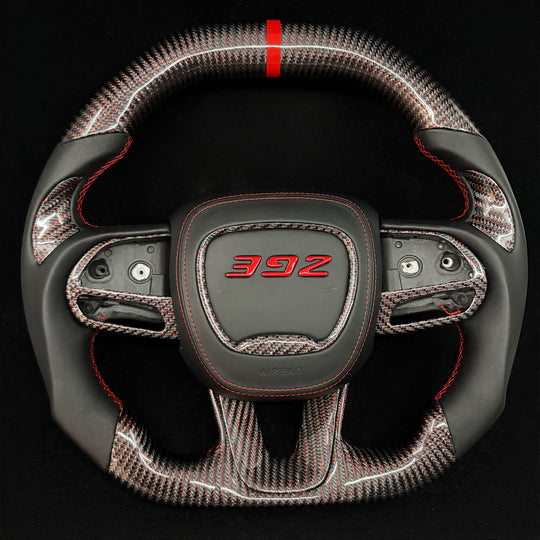 2015-2023 Dodge Charger/Challenger/Durango/WK2 Jeep SRT/Trackhawk Carbon Fiber Steering Wheel