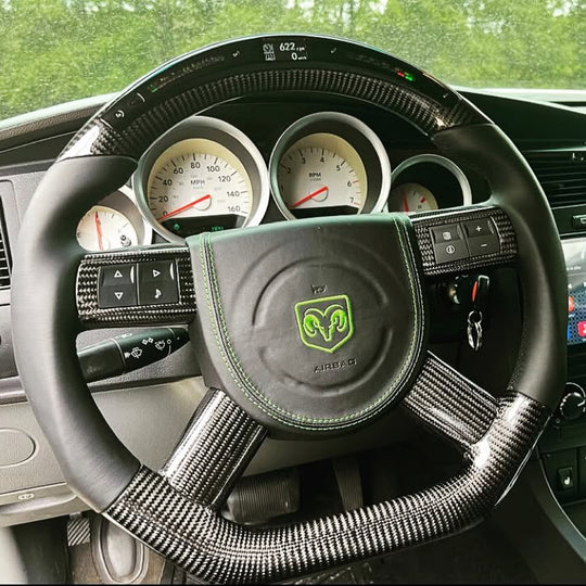 2005-2010 Chrysler 300/Dodge Charger/Challenger/Volante de fibra de carbono Magnum