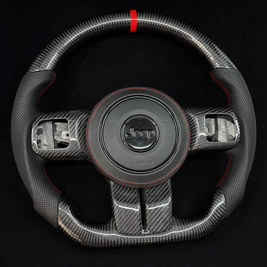 2011-2018 Jeep Wrangler JK Carbon Fiber Steering Wheel
