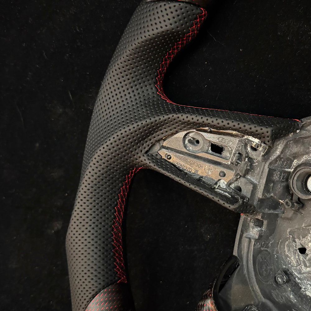 IN STOCK - 2021-2025 Audi B9.5/8Y A/S/RS 4/5 Carbon Fiber Steering Wheel - Steering Wheels