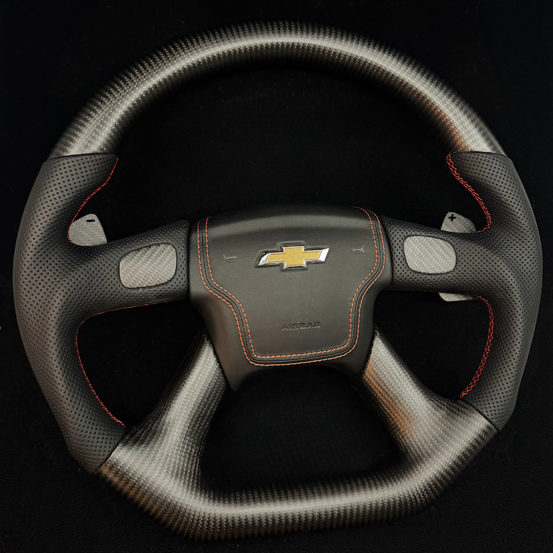 2003-2006 Chevrolet Silverado/TRAILBLAZER/Tahoe, GMC YUKON/SIERRA Cadillac Escalade Carbon Fiber Steering Wheel