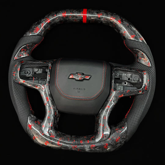 2019+ Chevrolet Silverado Carbon Fiber Steering Wheel