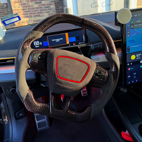 Volante de fibra de carbono Ford Mustang Mach-E 2021+