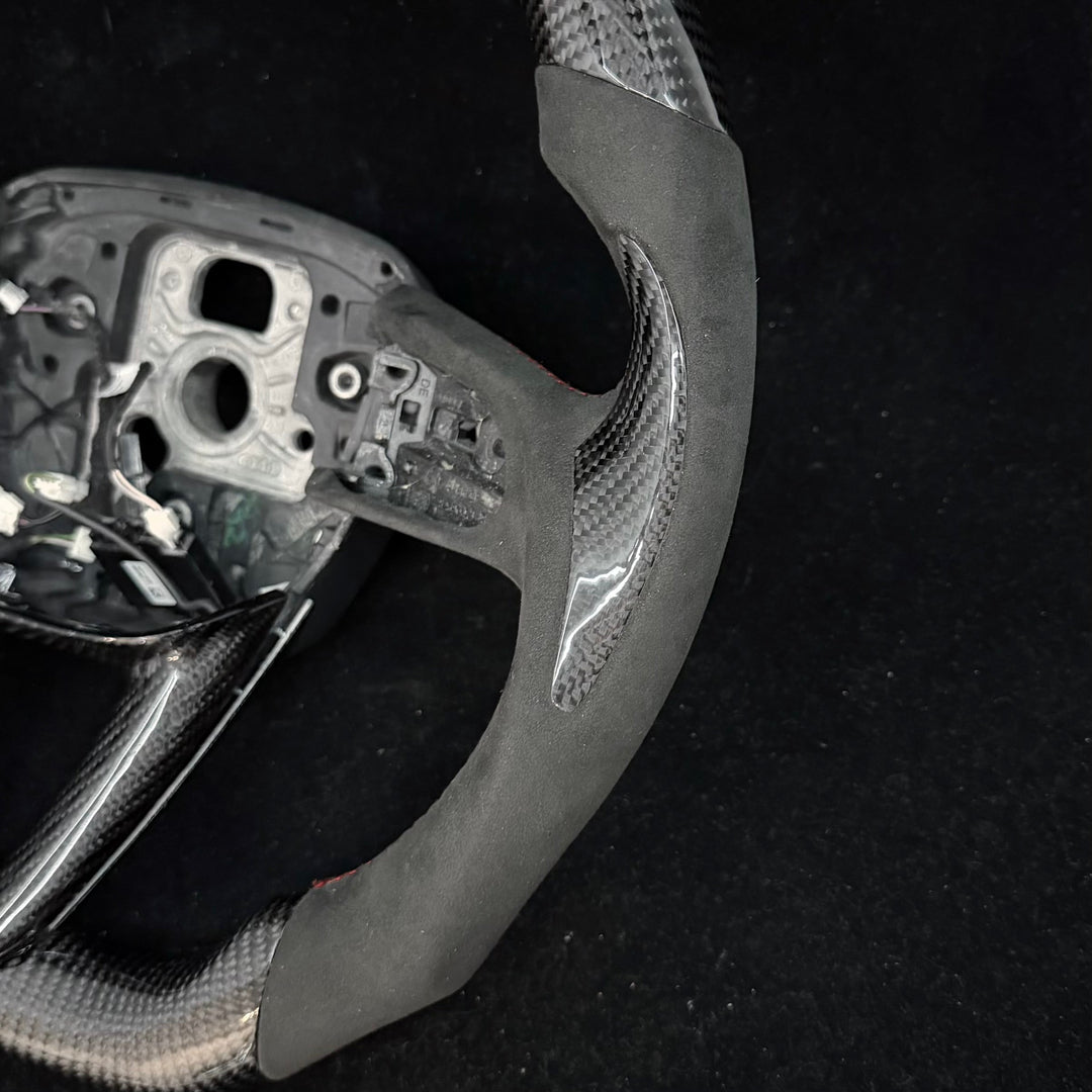 IN STOCK - 2021-2025 Audi B9.5 A/S/RS 4/5 S/RS Q7/8 Carbon Fiber Steering Wheel - Steering Wheels