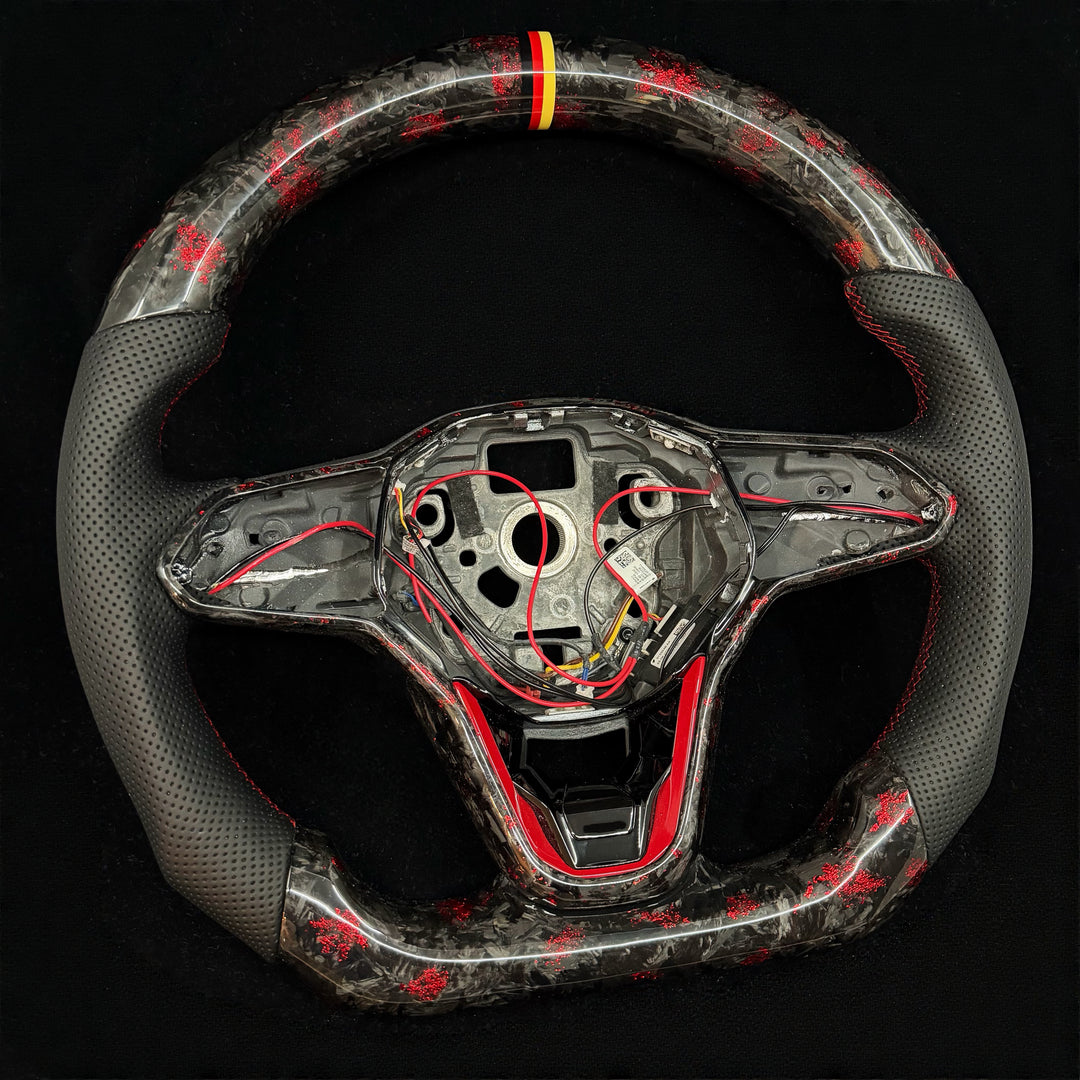 2022+ Volkswagen/VW Golf MK8 GTI/R/Jetta GLI Carbon Fiber Steering Wheel