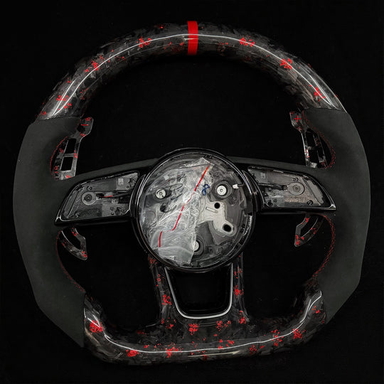 Audi B9/2017-2025 8V A/S/RS 3/4/5 Carbon Fiber Steering Wheel